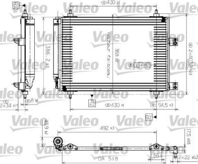 Конденсатор, кондиционер Valeo 817526