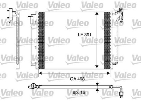 Конденсатор, кондиционер Valeo 817575