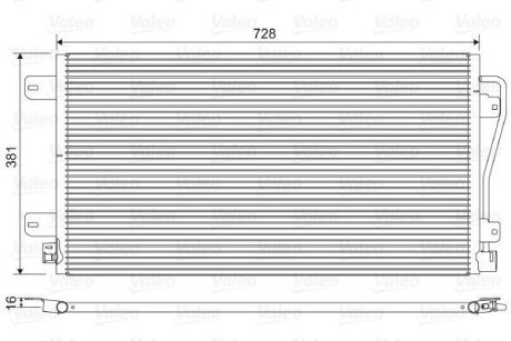 Радіатор кондиціонера Valeo 817601