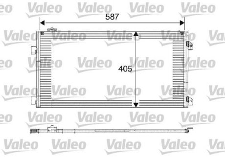 Конденсатор, кондиционер Valeo 817646