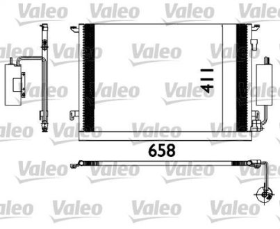 Конденсатор, кондиционер Valeo 817648