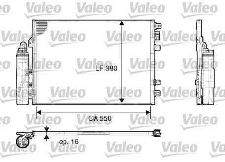 Конденсатор, кондиционер Valeo 817661