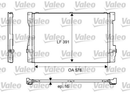 Радіатор кондиціонера Valeo 817675