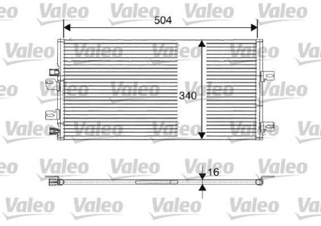 Радіатор кондиціонера Valeo 817687