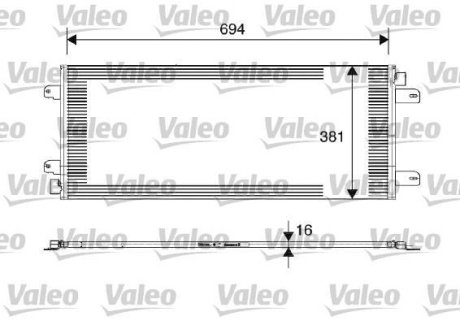 Конденсатор, кондиционер Valeo 817689