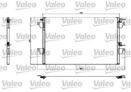 Конденсатор, кондиционер Valeo 817731