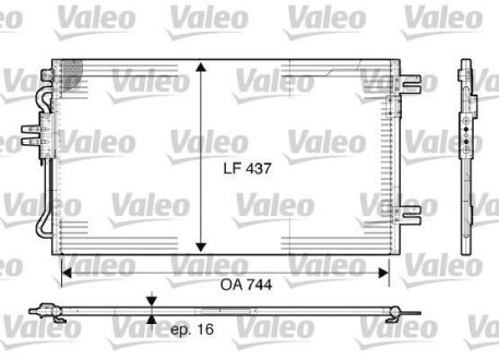 Конденсатор, кондиционер Valeo 817739