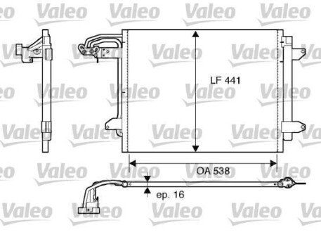 Радіатор кондиціонера Valeo 817806 (фото 1)