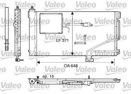 Радіатор кондиціонера Valeo 817849