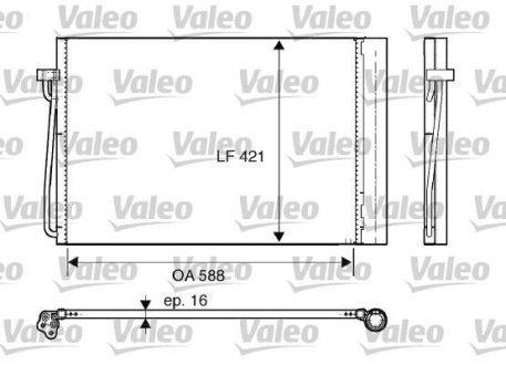 Радіатор кондиціонера Valeo 817850