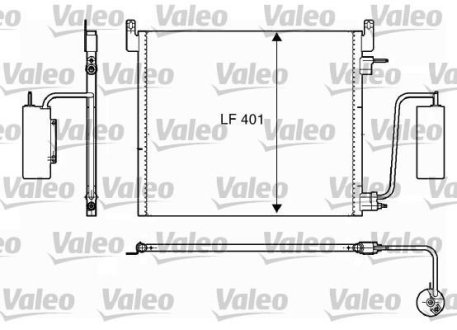 Радіатор кондиціонера Valeo 817853