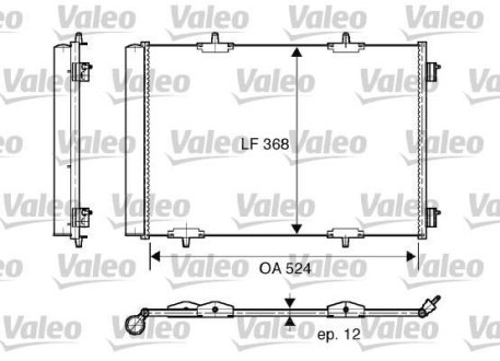 Конденсатор без хладогена Valeo 818015