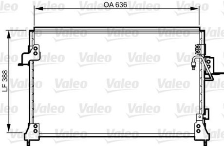 Радіатор кондиціонера Valeo 818025