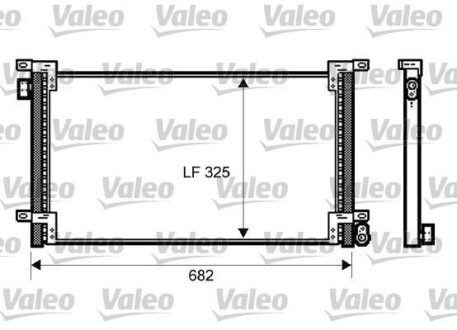 Конденсатор, кондиціонер Valeo 818036