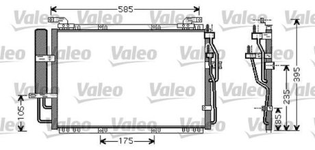 Радіатор кондиціонера Valeo 818075