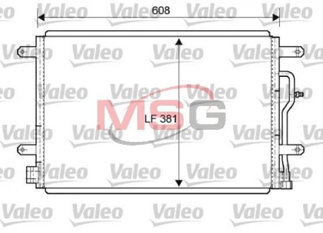 Радіатор кондиціонера Valeo 818190 (фото 1)