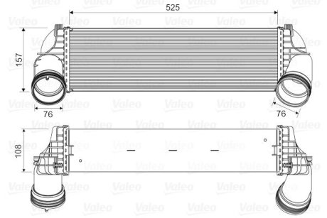 Інтеркулер BMW X5 E70/F15 "08-19 Valeo 818562