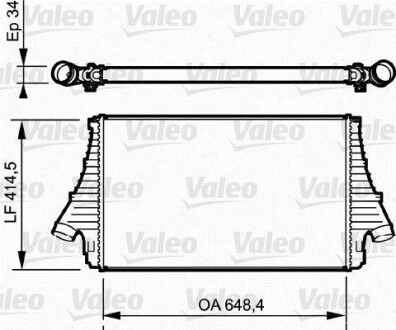 Интеркулер Valeo 818722