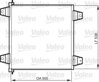 Конденсатор, система кондиціонування повітря Valeo 818986