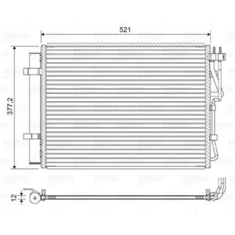 Радіатор кондиціонера Valeo 822624