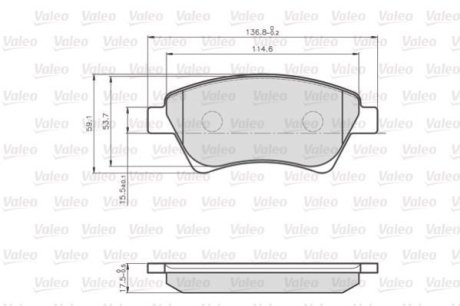 Колодки гальмівні RENAULT P. KANGOO 1,2-1,9 01- Valeo 872930