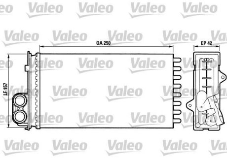 Радіатор пічки Valeo 883976