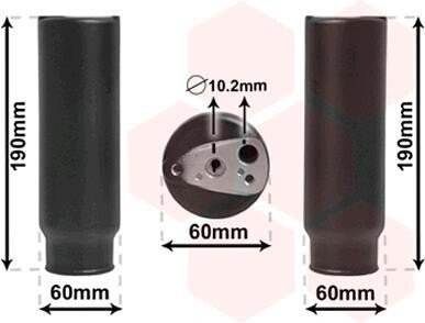 Осушитель, кондиционер Van Wezel 0100D003
