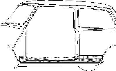 Накладка порога Van Wezel 0201.03
