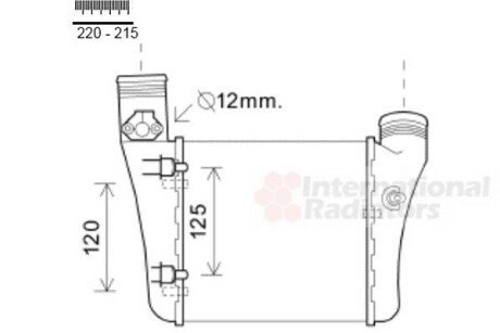 Интеркулер Van Wezel 03 00 4333