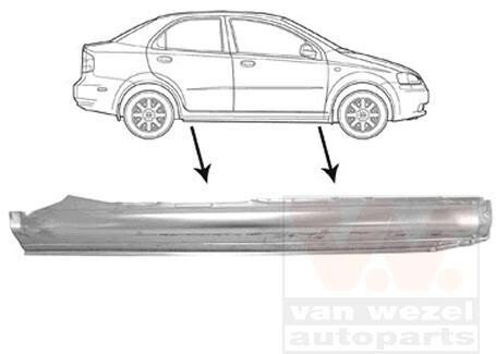 Накладка порога Van Wezel 0815104