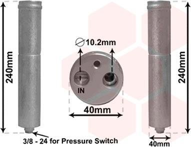 Осушувач кондиціонера Van Wezel 1300D267 (фото 1)
