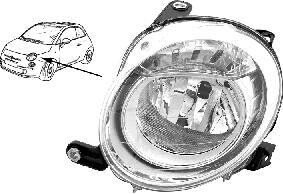 Основная фара Van Wezel 1604961