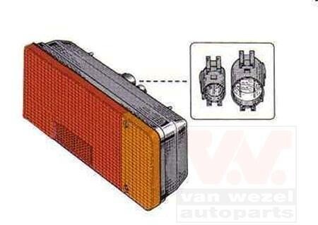 Задний фонарь Van Wezel 1650925