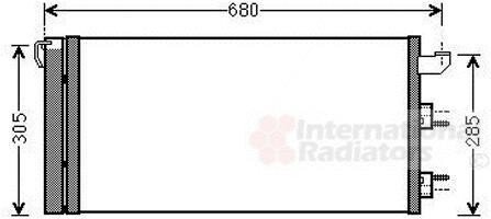 Конденсатор, кондиционер Van Wezel 17005406