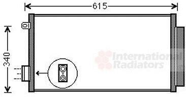 Конденсатор, кондиционер Van Wezel 17005412