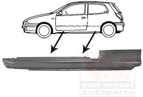 Накладка порога Van Wezel 1756101