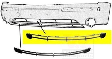 Решетка вентилятора, буфер Van Wezel 1828590