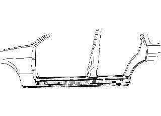 Накладка порога Van Wezel 1854104