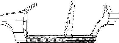 Накладка порога Van Wezel 1876103