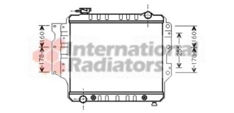 Радиатор, охлаждение двигател Van Wezel 21002023