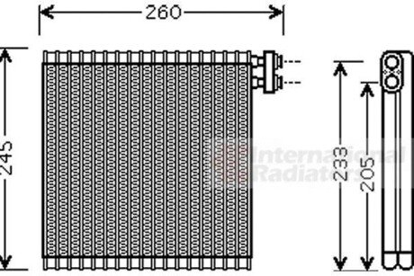 Испаритель, кондиционер Van Wezel 2700V216