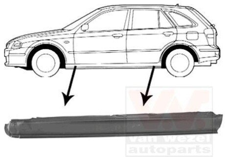 Накладка порога Van Wezel 2732103