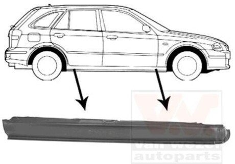 Накладка порога Van Wezel 2732104