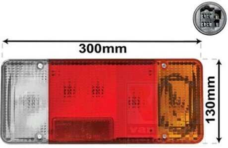 Задний фонарь Van Wezel 2810926