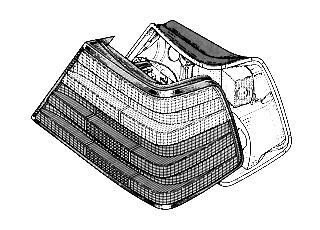 Рассеиватель, задний фонарь Van Wezel 30 25 939
