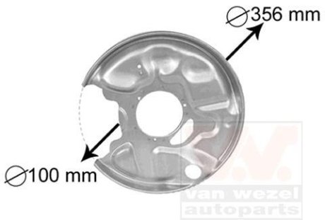 Захист гальмівного диску Van Wezel 3029373