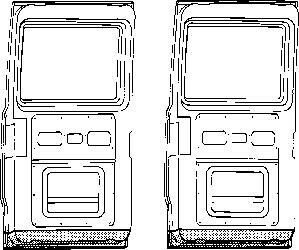 Задняя дверь Van Wezel 3071249