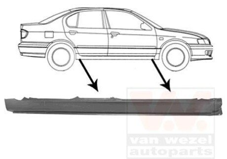 Накладка порога Van Wezel 3348104