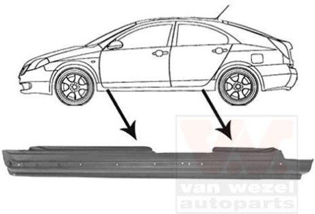 Накладка порога Van Wezel 3352103