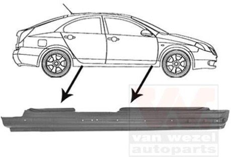 Накладка порога Van Wezel 3352104